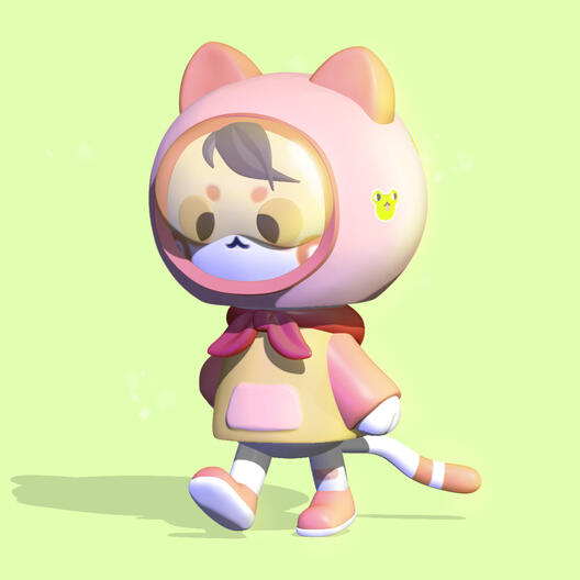 Astro Kitty 3/4 Side